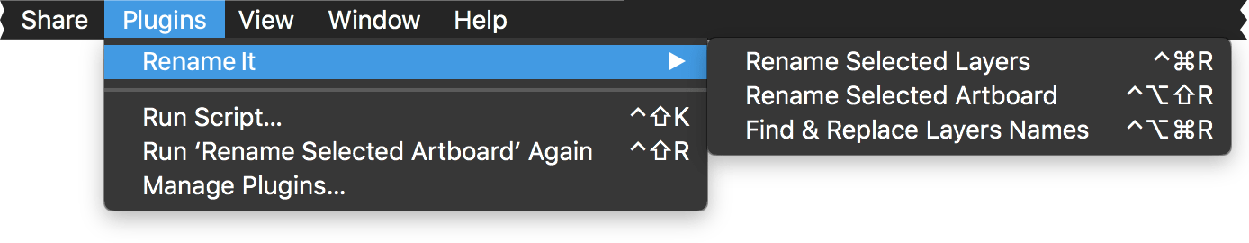 Rename It Sketch Plugin That Batch Renames Layers And A